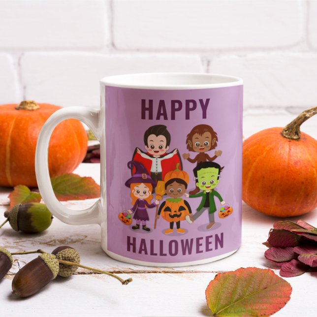 Kids Halloween Costume Party Individuelle Name Kaffeetasse (Von Creator hochgeladen)