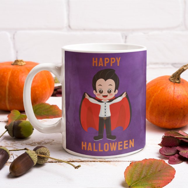 Kids Halloween Costume Vampire Individuelle Name Kaffeetasse (Von Creator hochgeladen)
