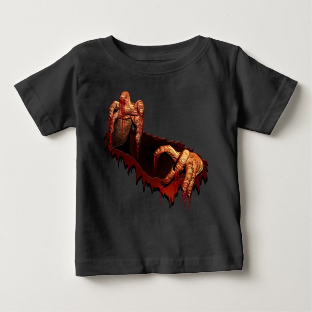 Kid's Halloween Hoodie Costume Zombie Sweatshirt Baby T-shirt (Vorderseite)