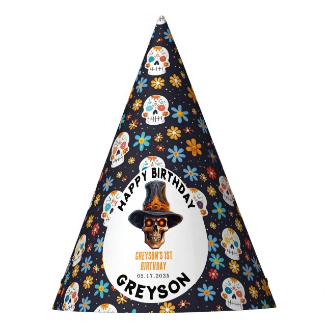 Kids Halloween Kids Party - Niedlich & Spooky Partyhütchen (Vorderseite)