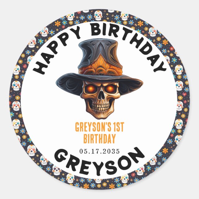 Kids Halloween Kids Party - Niedlich & Spooky Runder Aufkleber (Vorderseite)