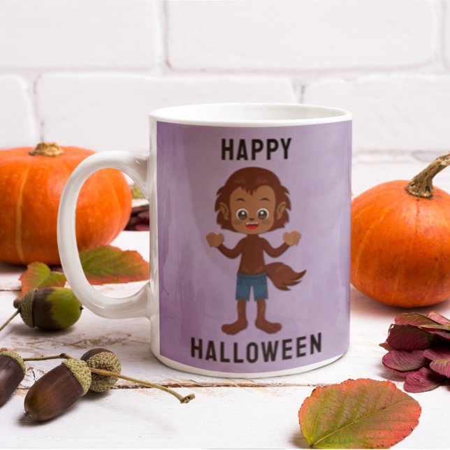 Kids-Halloween-Kostüm Werewolf-Individuelle Name Kaffeetasse (Von Creator hochgeladen)
