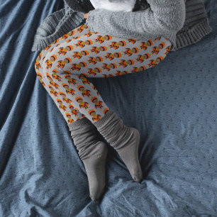 Kids-Halloween-Kürbiskostüm Leggings