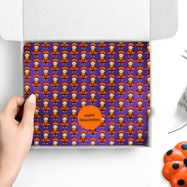 Kids-Halloween-Kürbiskostüm Seidenpapier (Von Creator hochgeladen)