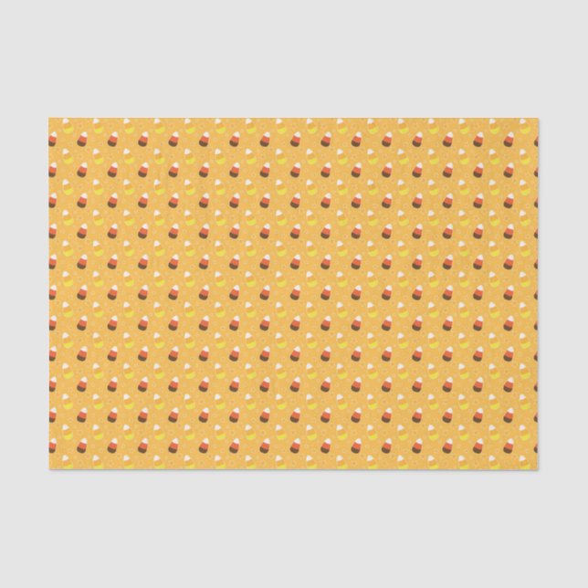 Kids Halloween Orange Candy Corn Seidenpapier (Vorderseite)