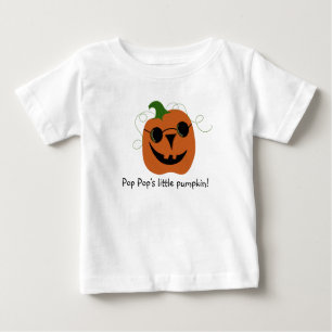 Kids Halloween Pop Pop Little Pumpkin T - Shirt