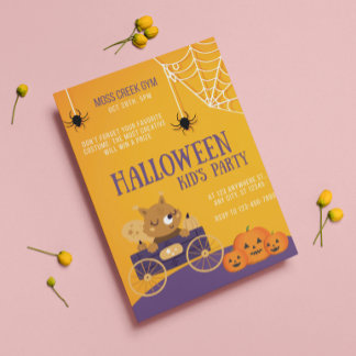 Kids Halloween School Gym Party Einladung