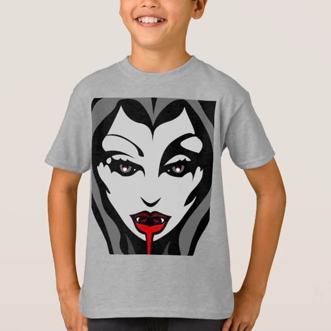 Kid's Halloween Shirt Kostüm Vampire Sweatshirt (Vorderseite)