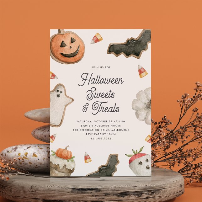 Kids Halloween Süßigkeiten & Leckereien Party Einladung (Von Creator hochgeladen)