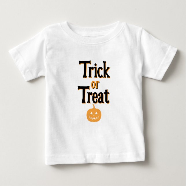 Kid's Halloween Trick oder T - Shirt behandeln wei (Vorderseite)