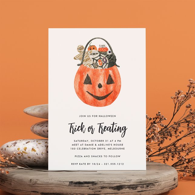 Kids Halloween Trick oder Treatment Party Einladung (Von Creator hochgeladen)