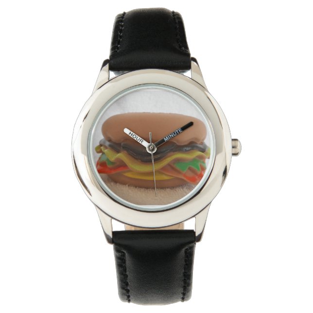 Kids Hamburger Watch Armbanduhr (Vorderseite)