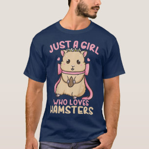 Kids Hamster Just a Girl, die Hamster Lieben 1 T-Shirt