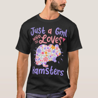 Kids Hamster Just a Girl, die Hamster Lieben Gesch T-Shirt