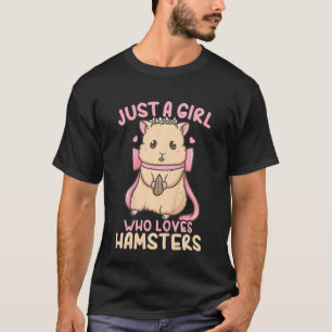 Kids Hamster Nur Ein Mädchen Das Hamster Liebt T-Shirt