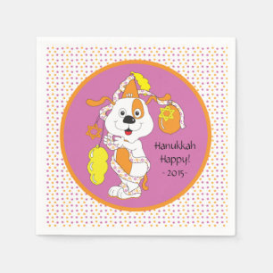 Kids Hanukkah Cocktail Napkins Serviette
