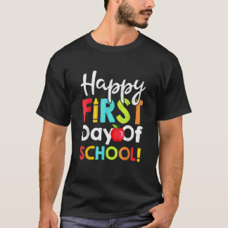 Kids Happy First Day Of School Teachers Students P T-Shirt
