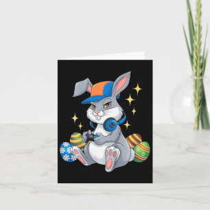 Kids Happy Ostertag Video Game Bunny Eggs Gaming Karte