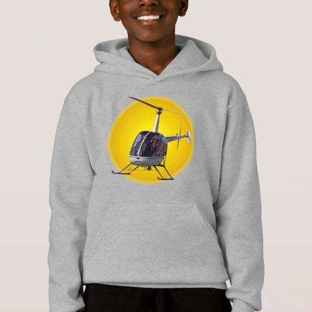 Kid's Helicopter Shirt Cool Helicopter Sweatshirt (Vorderseite)