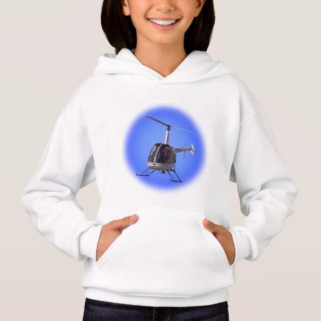 Kid's Helicopter Sweatshirt Coole Chopper Shirts (Vorderseite)