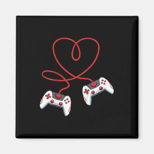 Kids Herz Videospiel-Controller Valentinstag Co Magnet