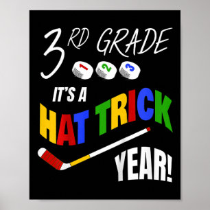Kids-Hockeyspieler - Hattrick - 3. Klasse - Zurück Poster