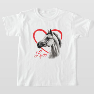 Kid's Horse Liebe T - Shirt