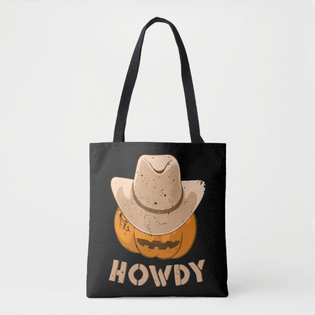 Kids Howdy Cowboy Pumpkin Boys Girls Halloween Män (Vorderseite)