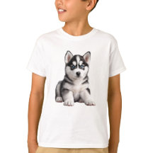 Kid's Husky Puppy T - Shirt