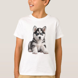 Kid's Husky Puppy T - Shirt