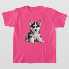 Kid's Husky Puppy T - Shirt