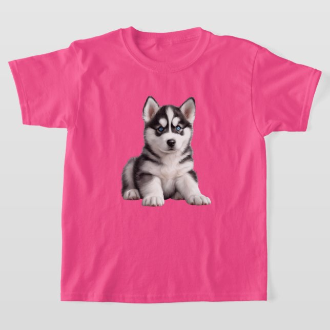 Kid's Husky Puppy T - Shirt (Ablage )