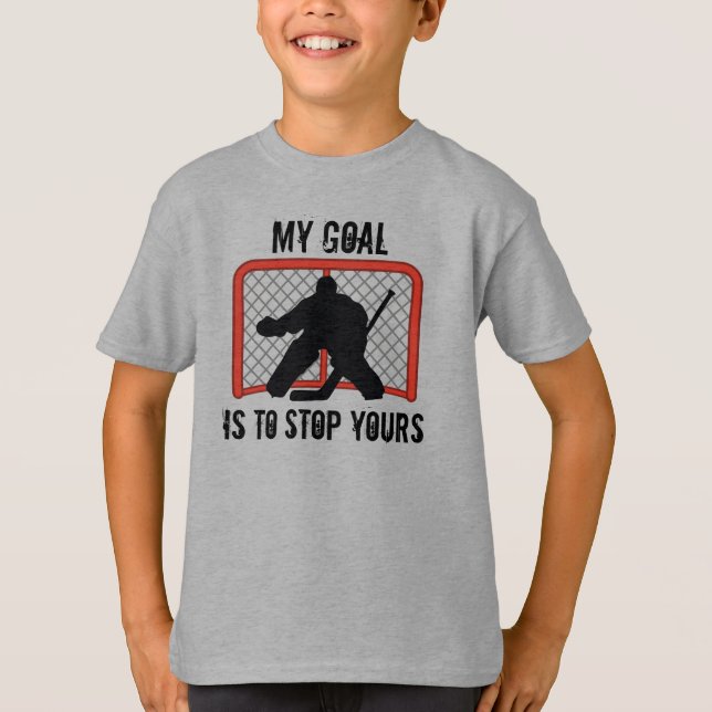 Kids Ice Hockey Goalie T - Shirt (Vorderseite)