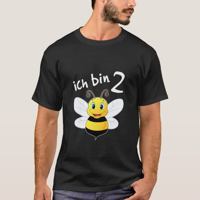 Kids Ich bin schon 2 Jahre Alt Hummel 2. Geburtsta T-Shirt (Vorderseite)