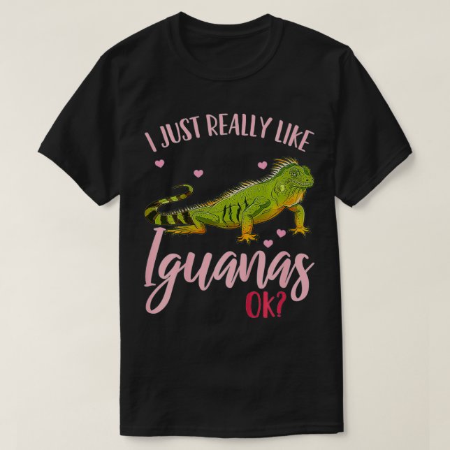 Kids Iguana Lizard Reptile T-Shirt (Design vorne)