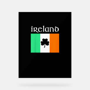 Kids Ireland Shirt Irish Flag Shirt St Patricks Da Acrylschild