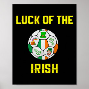 Kids Irische Flagge Irland Fußball Byll Art Poster