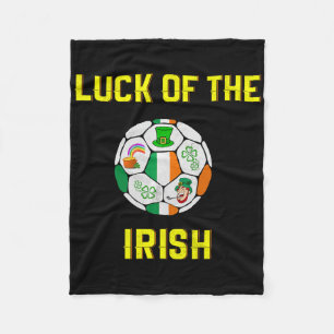 Kids Irischer Flagge Irland Fußball Byll Art Fleecedecke