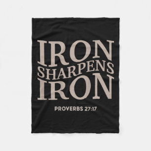 Kids Iron Sharpens Iron Jugend Christlich Jesus Wo Fleecedecke
