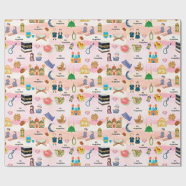 Kids Islamic Gift Wrap – Colourful Eid & Ramadan Geschenkpapier
