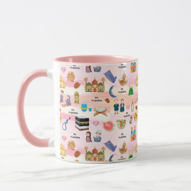 Kids Islamic Mug – Colourful Eid & Ramadan Tasse (Links)
