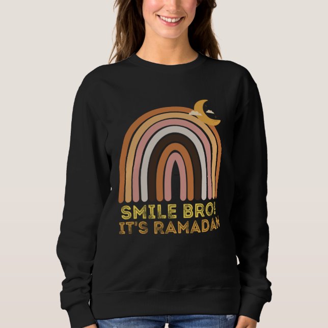 Kids It s Ramadan Bro Smile Muslim s Fasting Month Sweatshirt (Vorderseite)