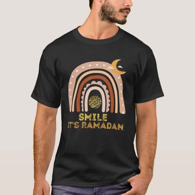 Kids It s Ramadan Bro Smile Muslim s Fasting Month T-Shirt (Vorderseite)
