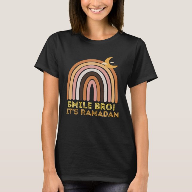 Kids It s Ramadan Bro Smile Muslim s Fasting Month T-Shirt (Vorderseite)