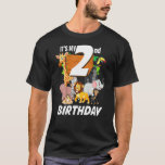 Kids its my 2. Birthday Zoo Safari Jungle Animals T-Shirt<br><div class="desc">Kids its my 2. Birthday Zoo Safari Jungle Animals</div>