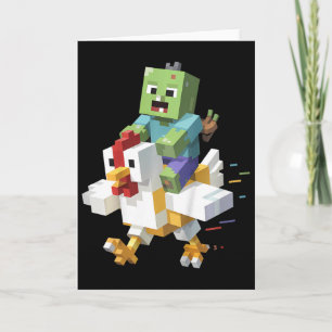 Kids Jock Hühner-Shirt Pixel-Art Gamer Zombie-Jung Karte