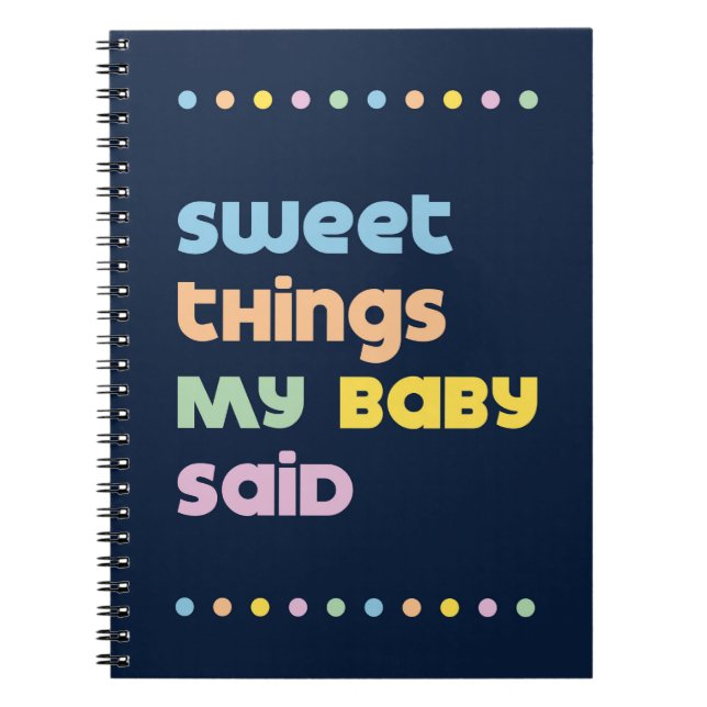 Kid's Journal Sweet Things Memory Journal-Geschenk Notizblock (Vorderseite)