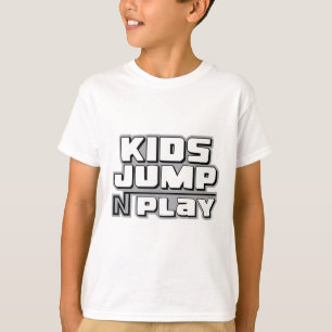 Kids Jump N Spielen Sie individuelle Typografie fü T-Shirt