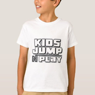 Kids Jump N Spielen Sie individuelle Typografie fü T-Shirt