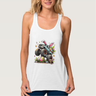 Kids Jungen Frohen Ostertag Hase Monster Truck Ei Tank Top